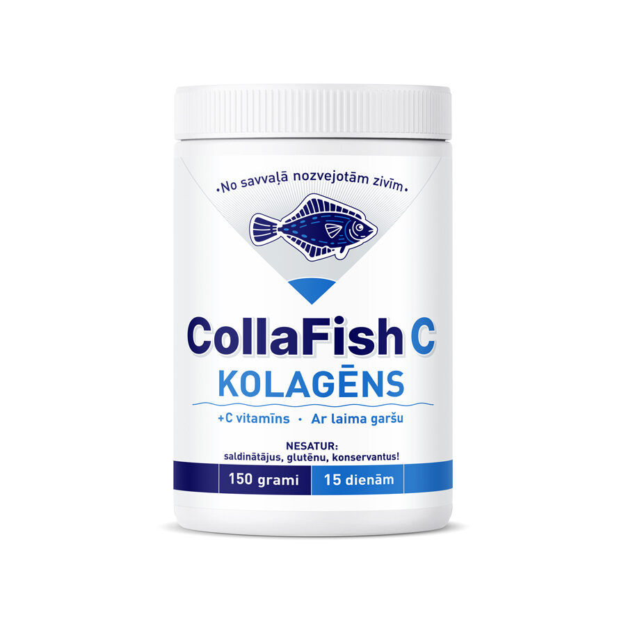 COLLAFISH C - hidrolizēts jūras zivju kolagēna pulveris 150g