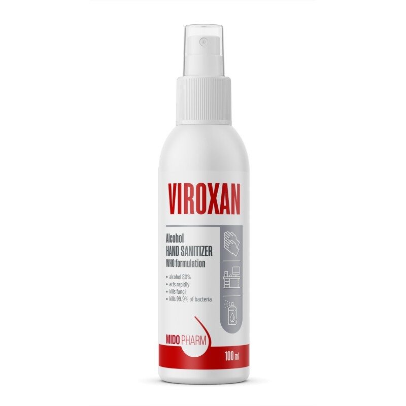 Для рук и поверхностей - жидкое средство дезинфекции VIROXAN 100мл
