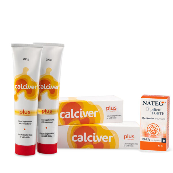 2 pcs. Calciver Plus +  Nateo D Forte drops for free