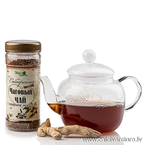 Сибирский чаговый чай с женьшенем, 90г