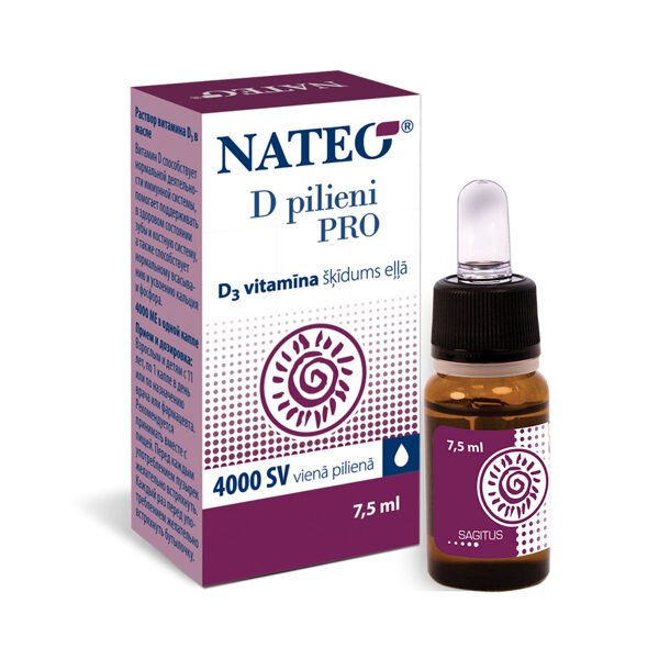 Nateo D Drops Pro, 7,5ml (1 drop - 4000 SV)
