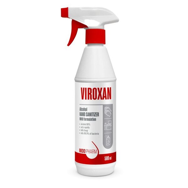 Для рук и поверхностей - жидкое средство дезинфекции VIROXAN 500мл